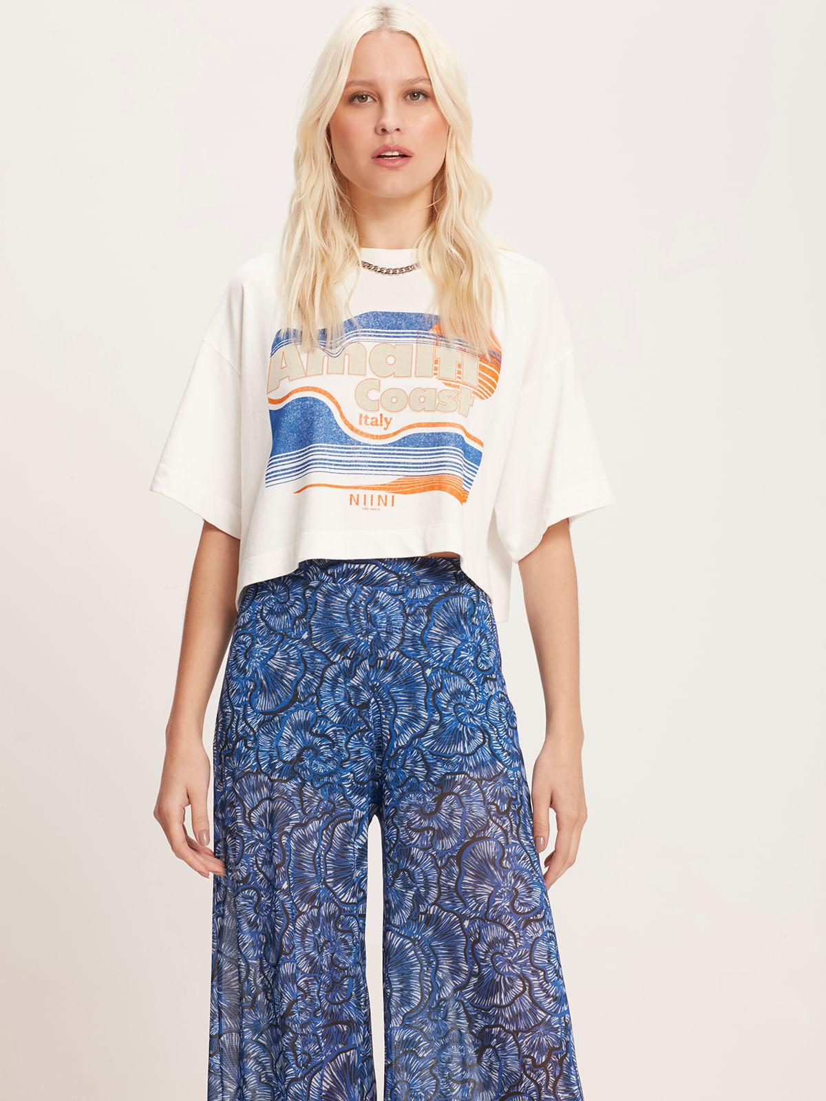 T-Shirt Cropped Amalfi Off T-Shirt Cropped Amalfi Off
