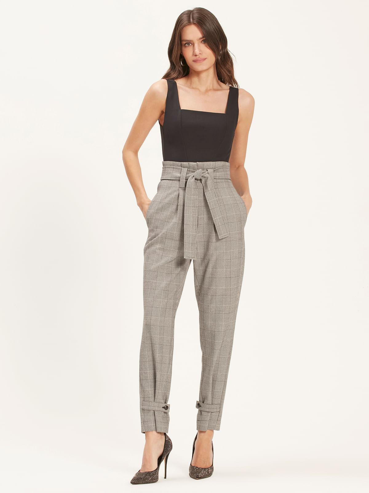 Calça Clochard Roma Xadrez Pied