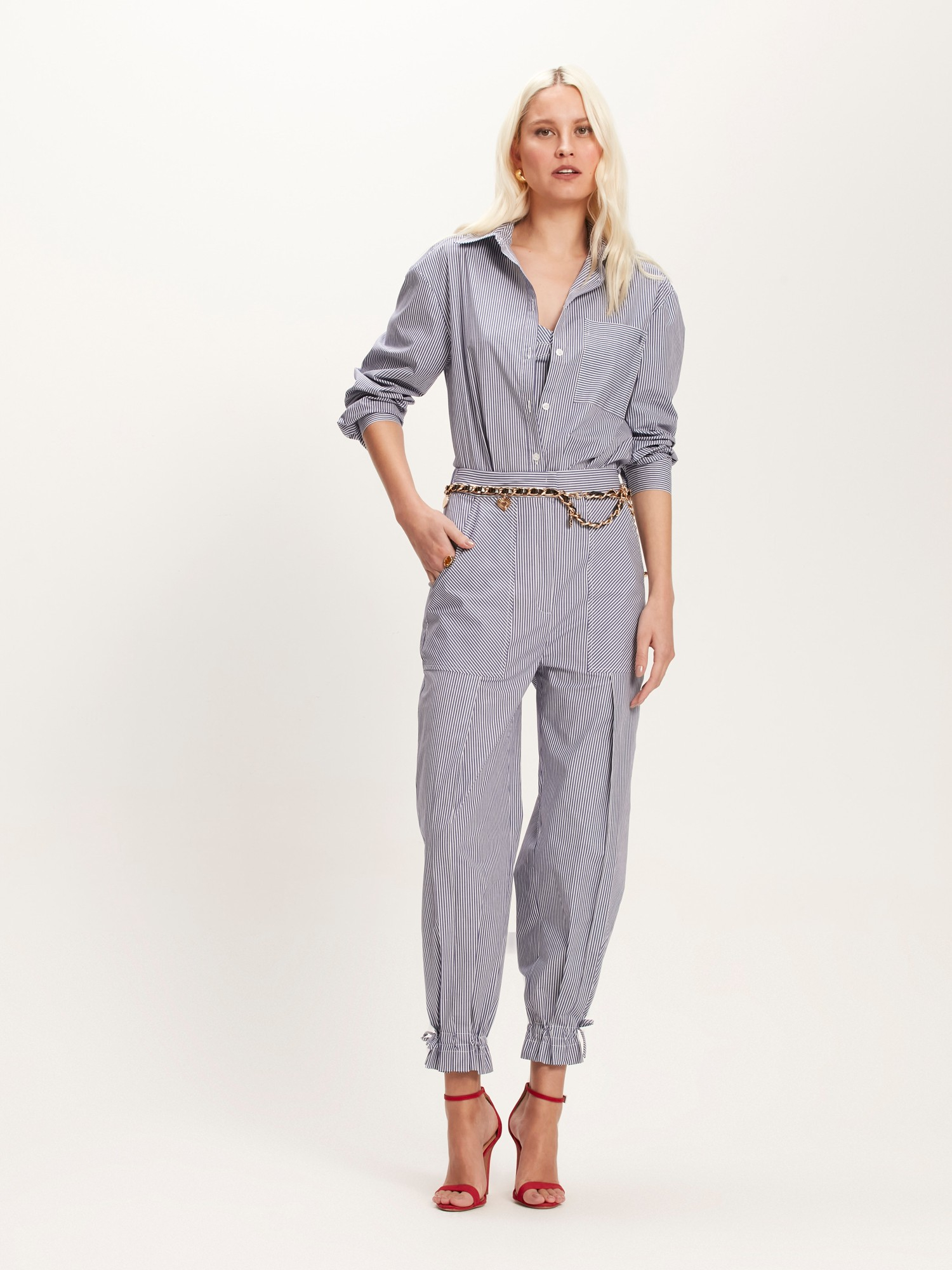 Camisa Tricoline Mykonos Blue