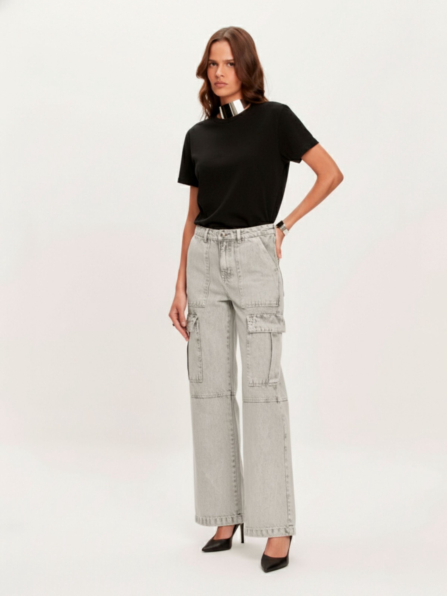 Calça Cargo Jolu Grey Calça Cargo Jolu Grey