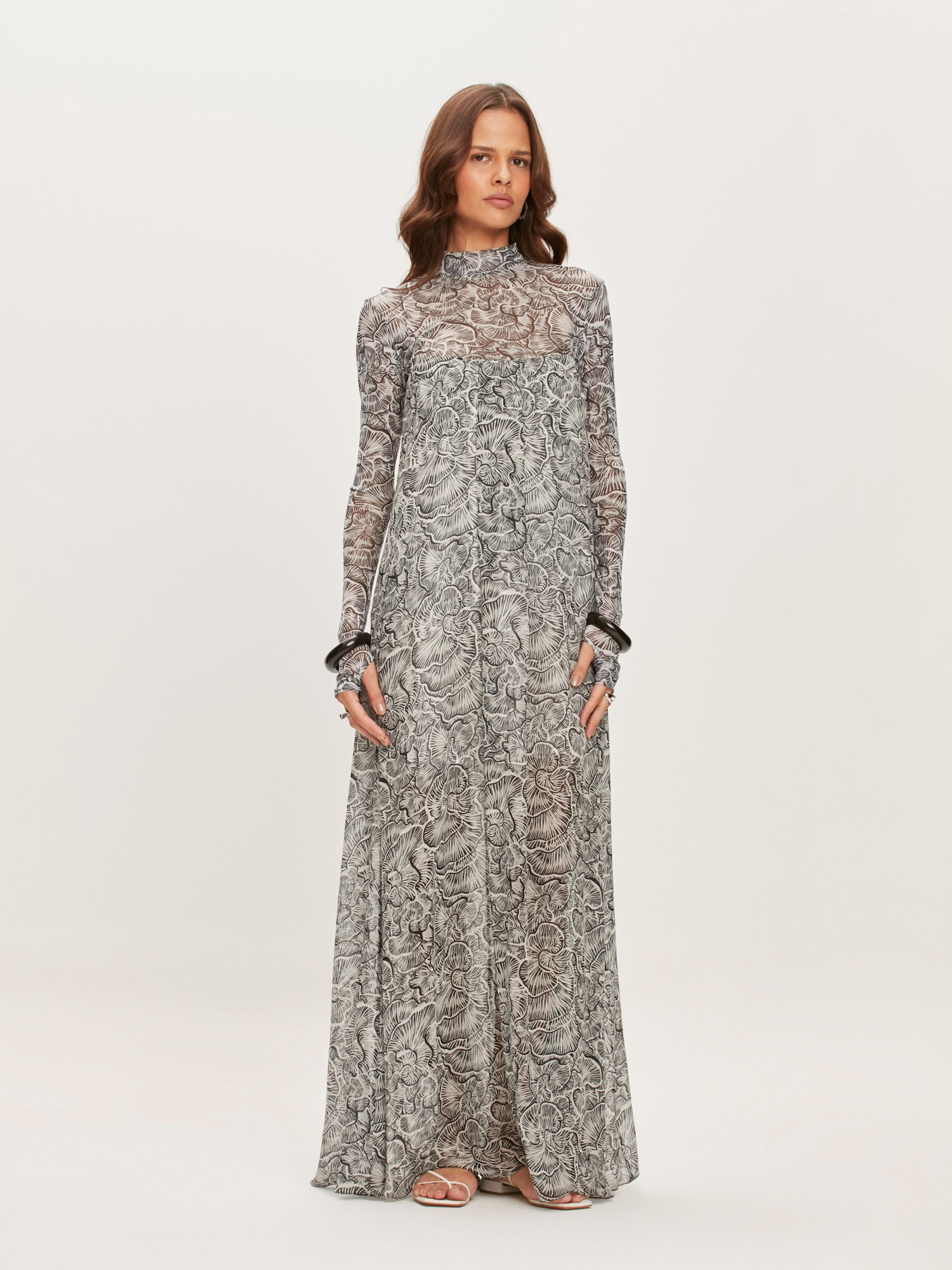 Vestido Longo Mushroom Black