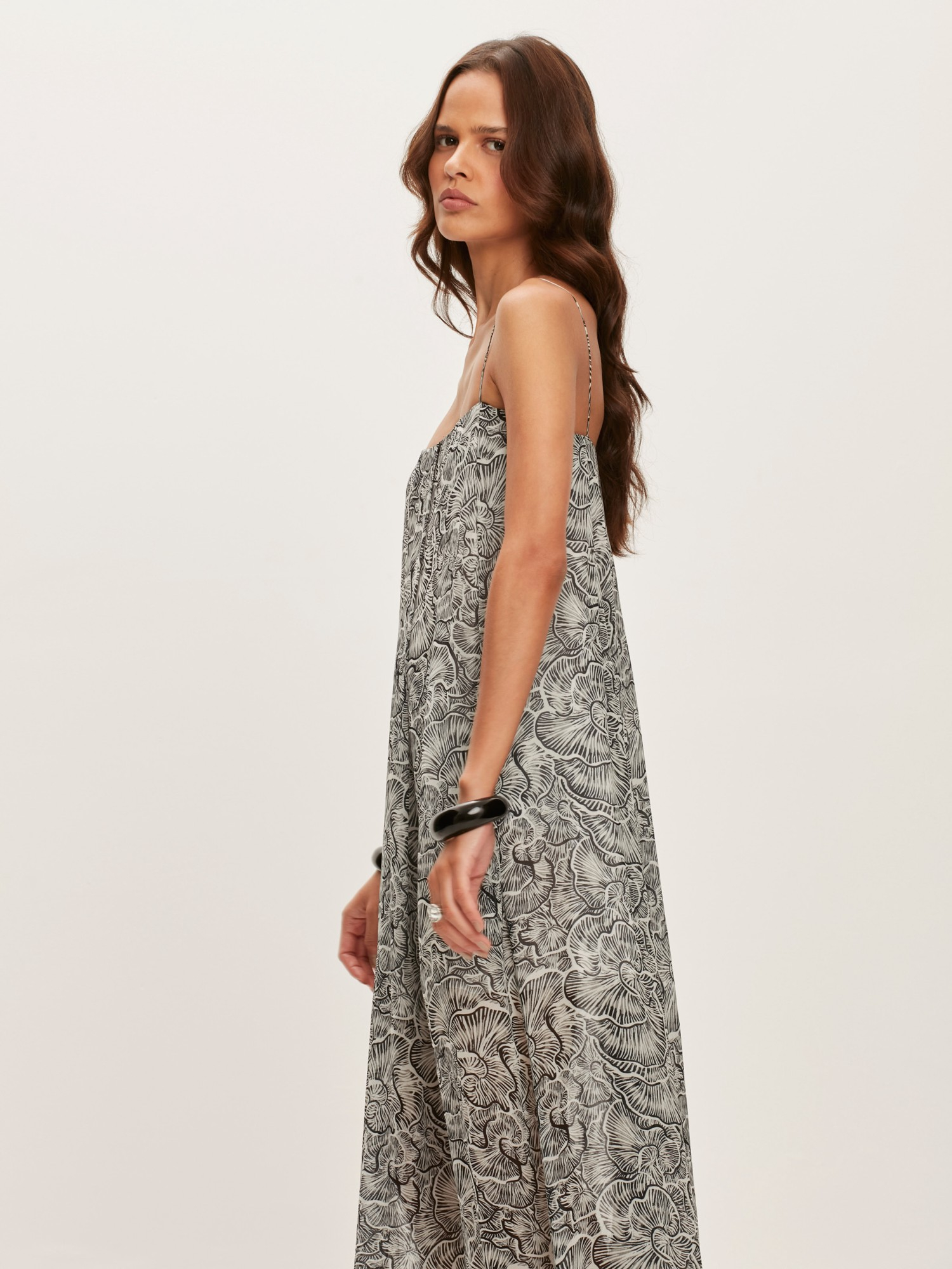 Vestido Longo Mushroom Black