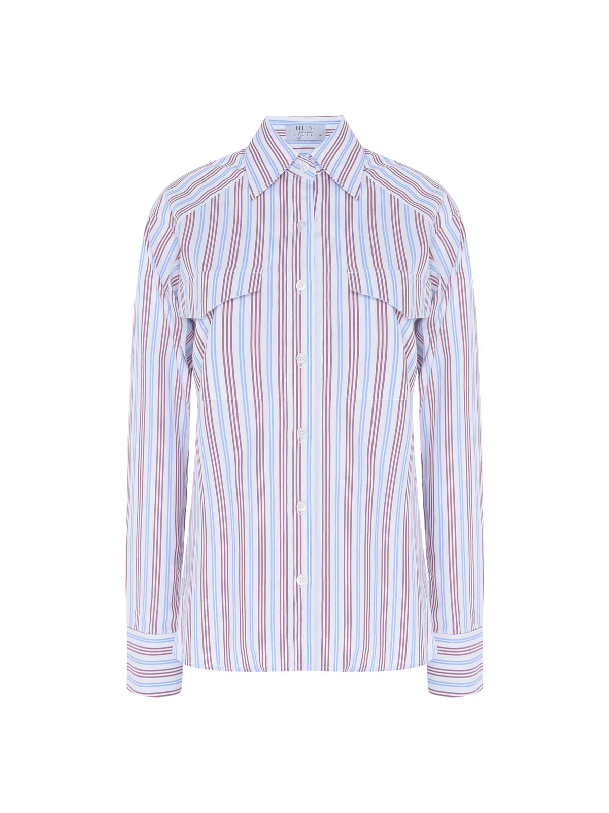 Camisa Aurora Listra Burgundy