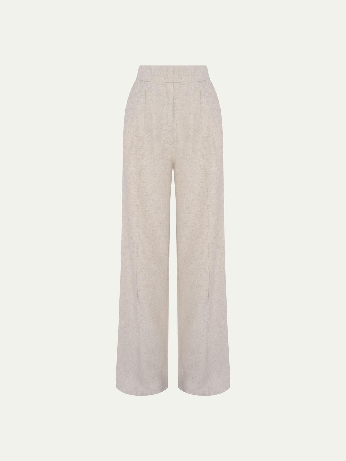 Calça Reta Camille Natural Calça Reta Camille Natural