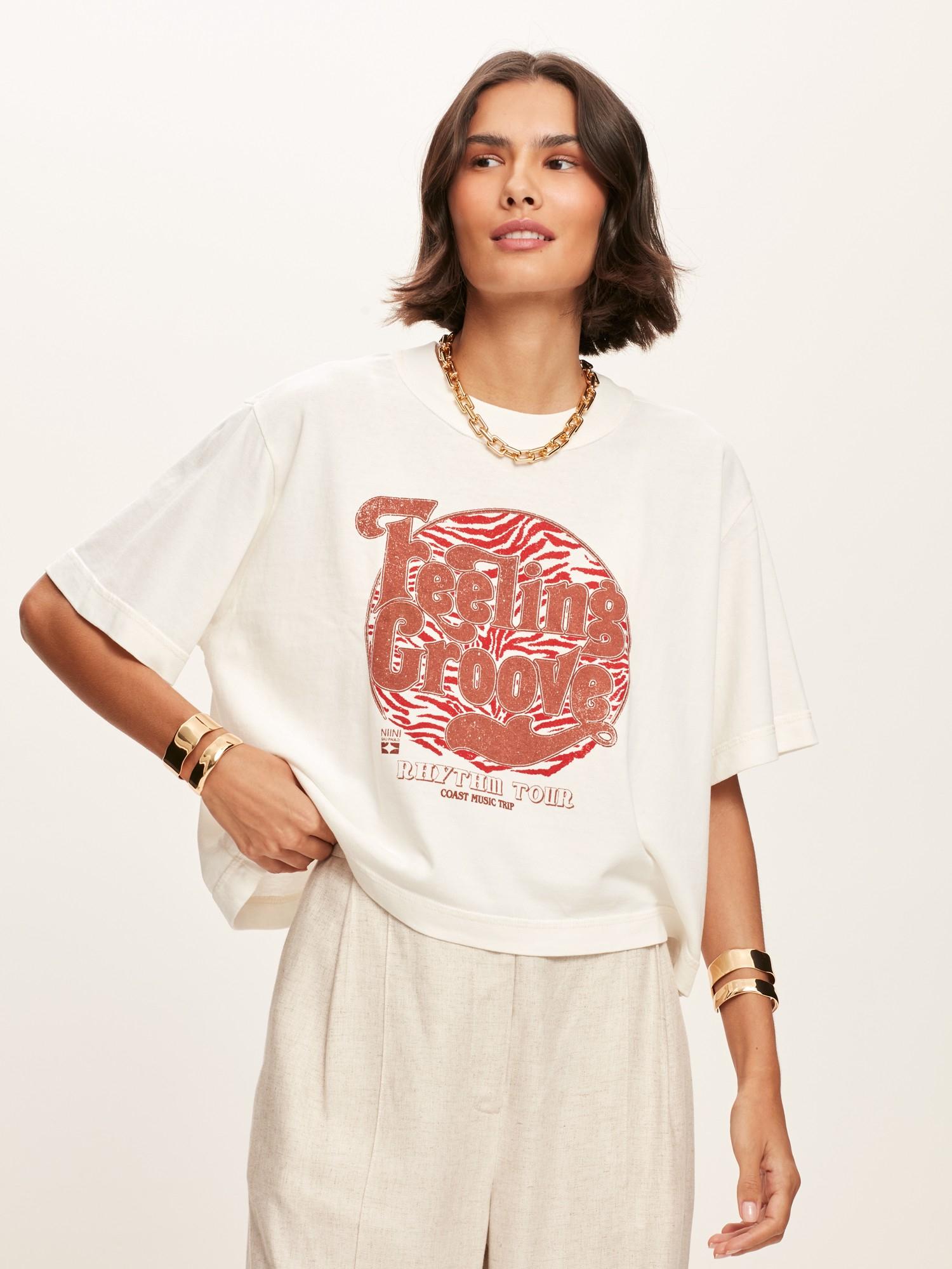 T-Shirt Feeling Groove Brandy