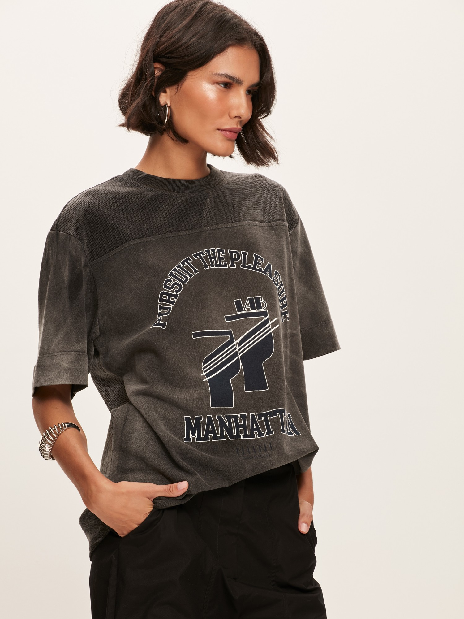T-Shirt Oversized Pleasure Stone T-Shirt Oversized Pleasure Stone