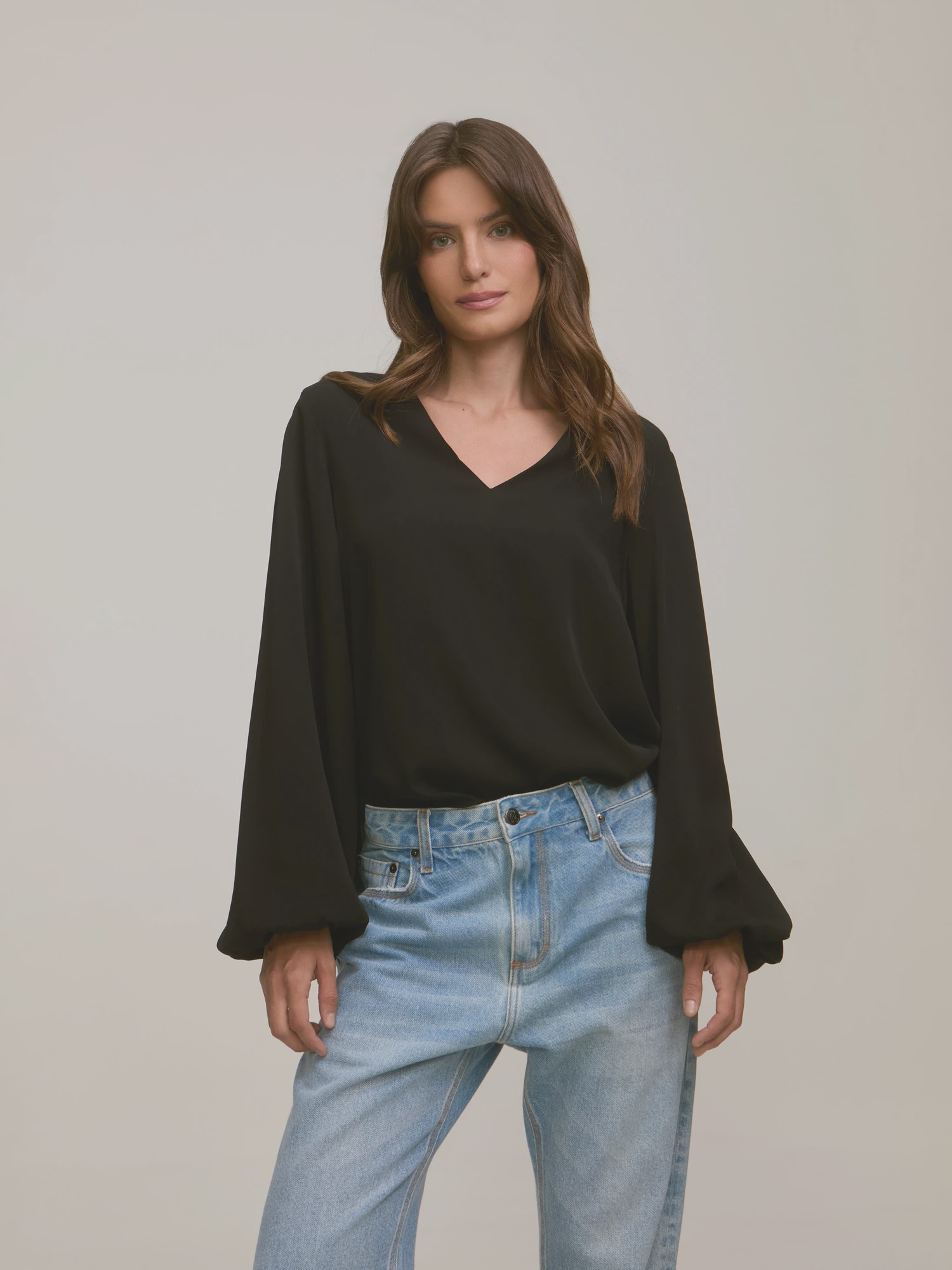 Blusa Leah Black Blusa Leah Black