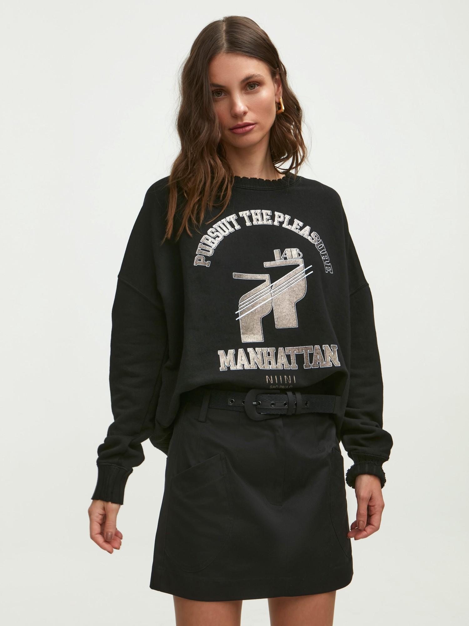 Moletom Vintage 77 Black Moletom Vintage 77 Black