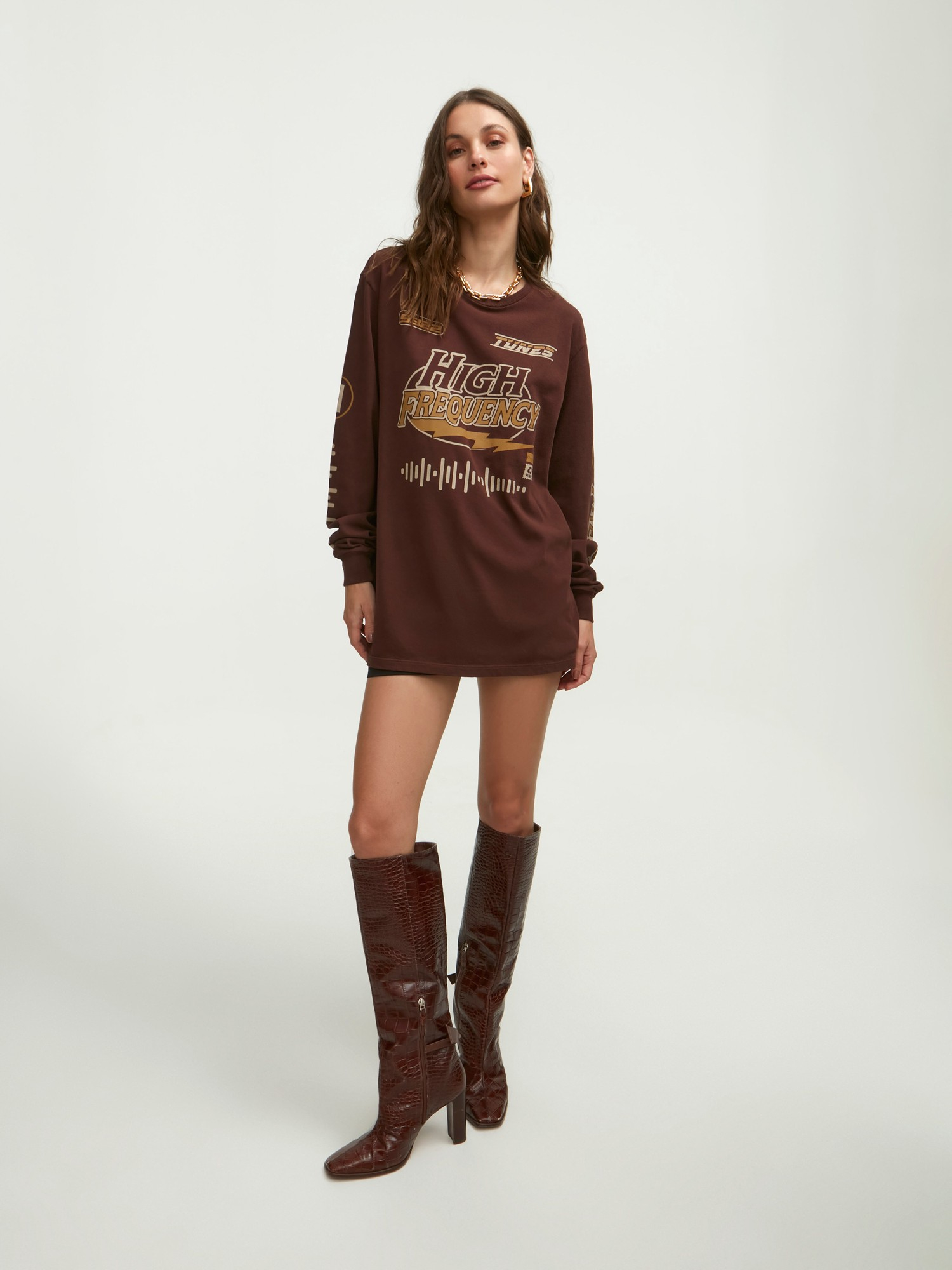 T-Shirt Frequency Brown
