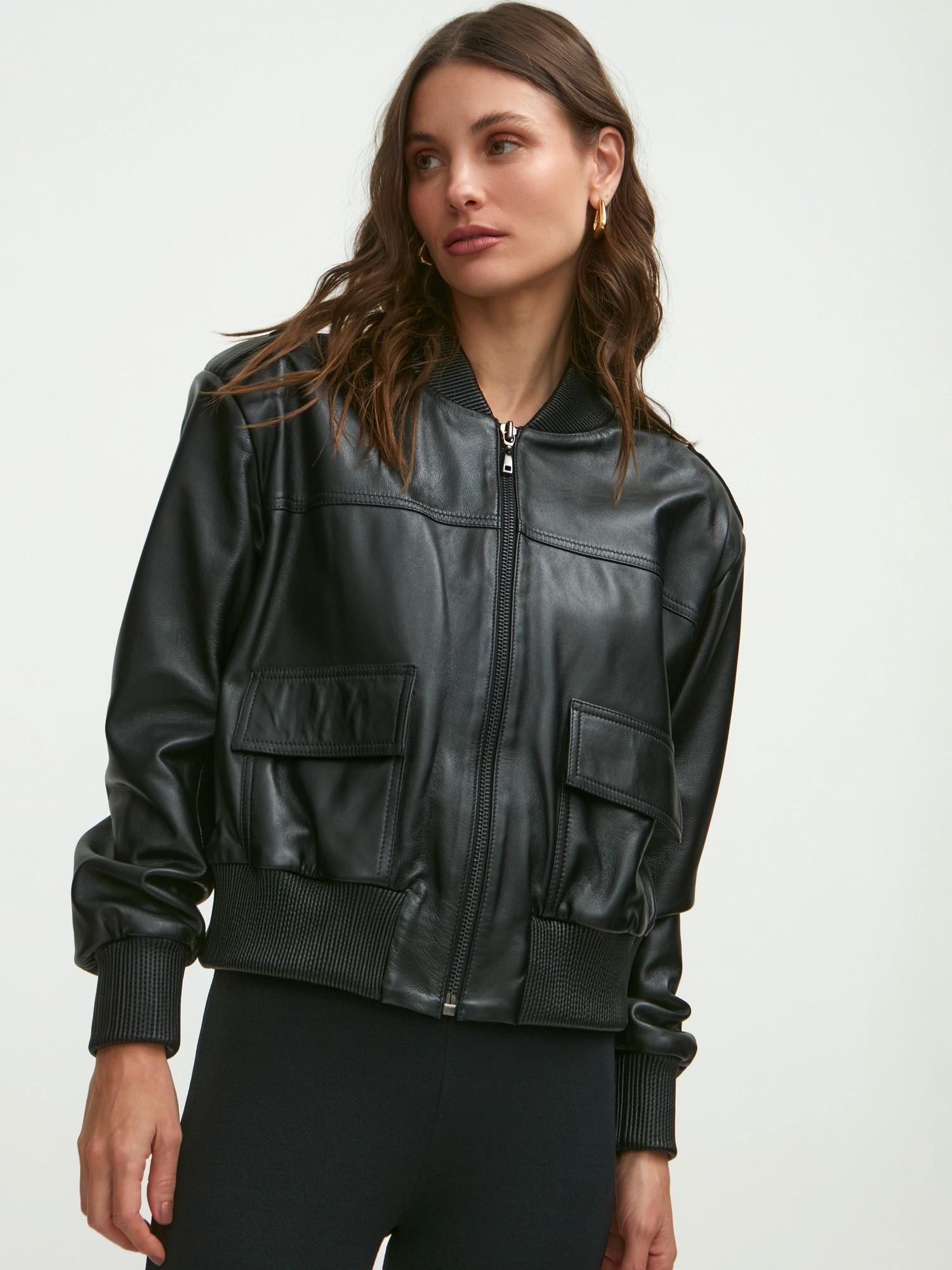 Jaqueta Cleo Couro Black Jaqueta Cleo Couro Black
