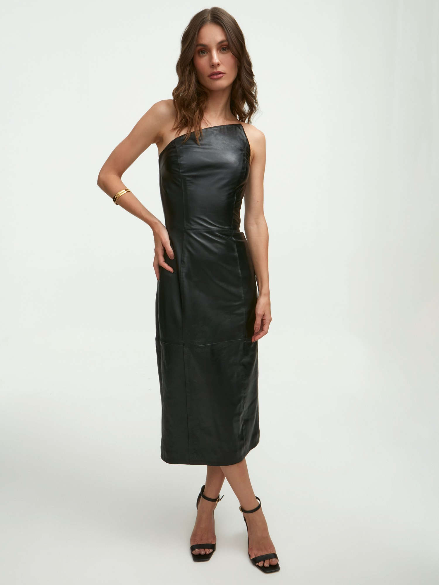 Vestido Cleo Couro Black