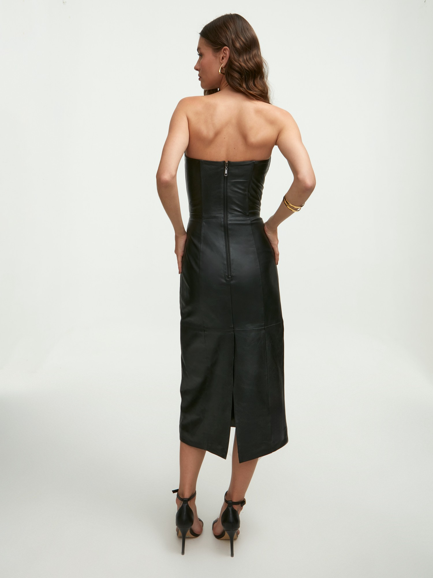 Vestido Cleo Couro Black