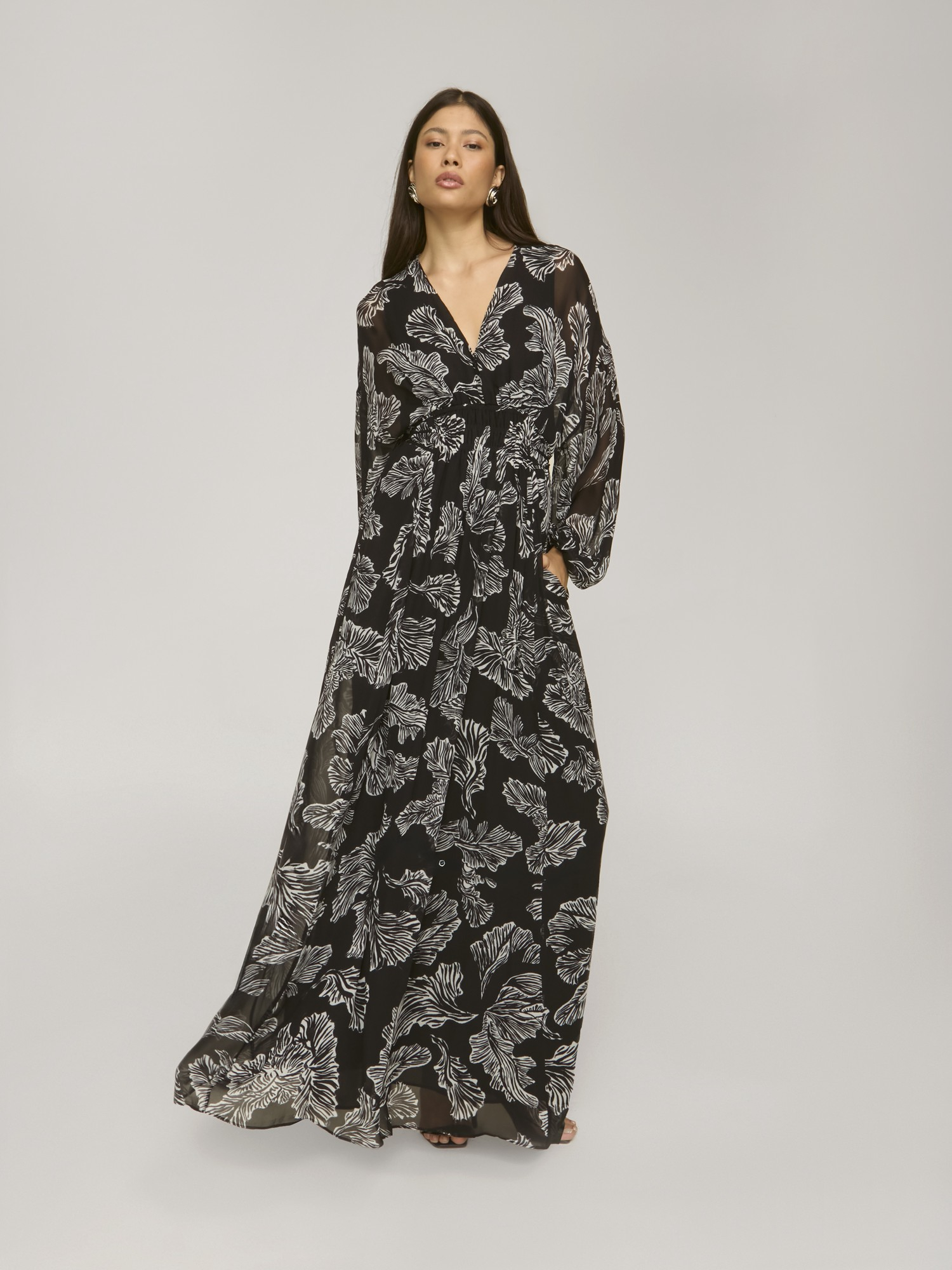 Vestido Manga Longa Emy Black Vestido Manga Longa Emy Black