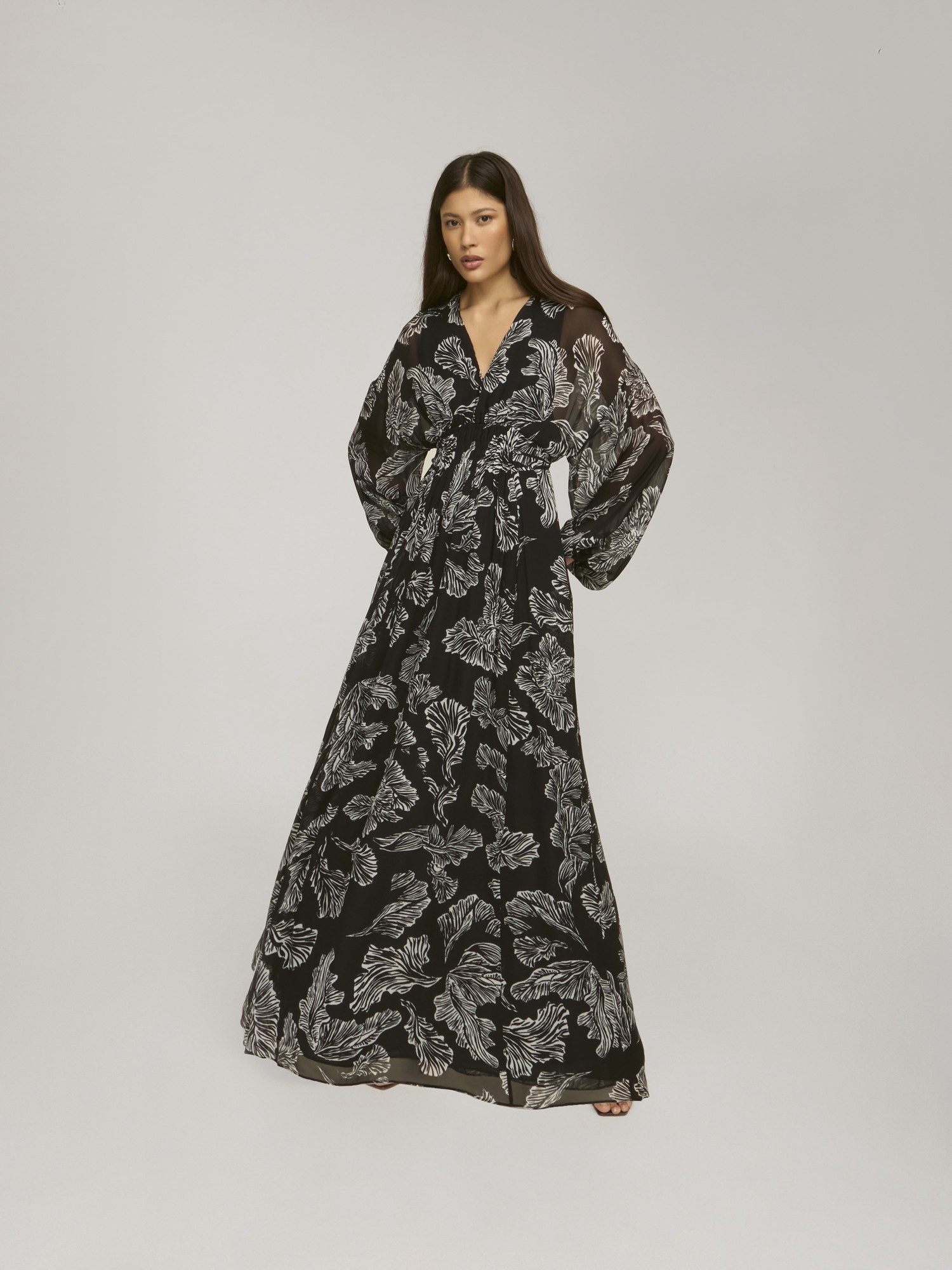 Vestido Manga Longa Emy Black Vestido Manga Longa Emy Black