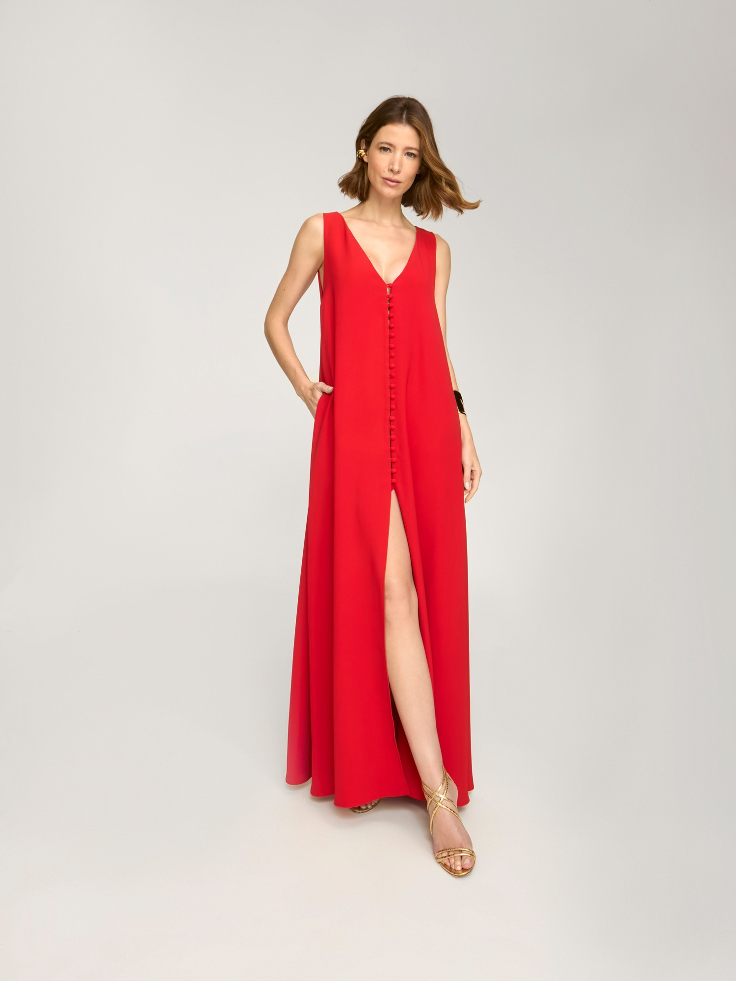 Vestido Longo Gaia Red Vestido Longo Gaia Red