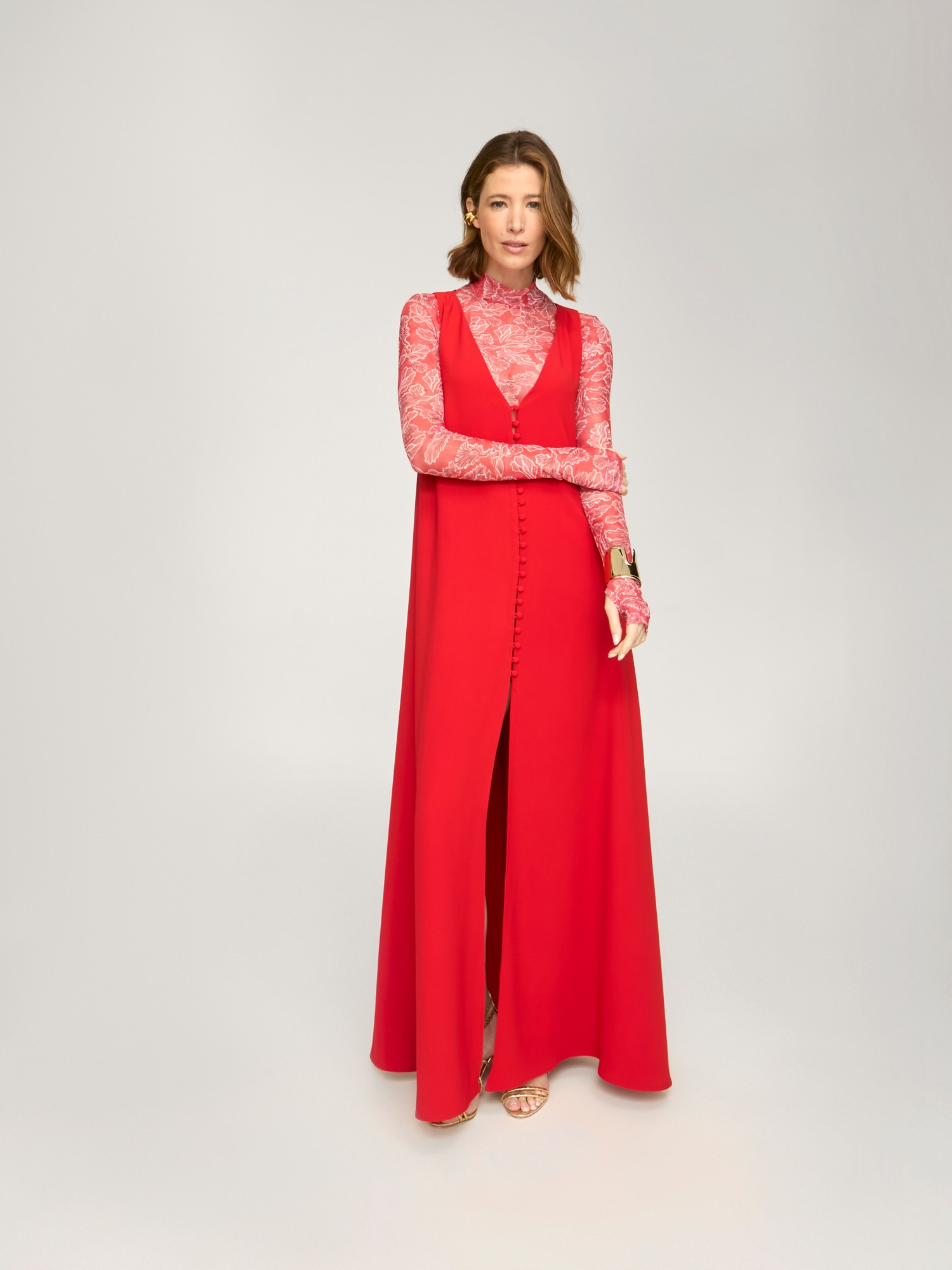 Vestido Longo Gaia Red Vestido Longo Gaia Red