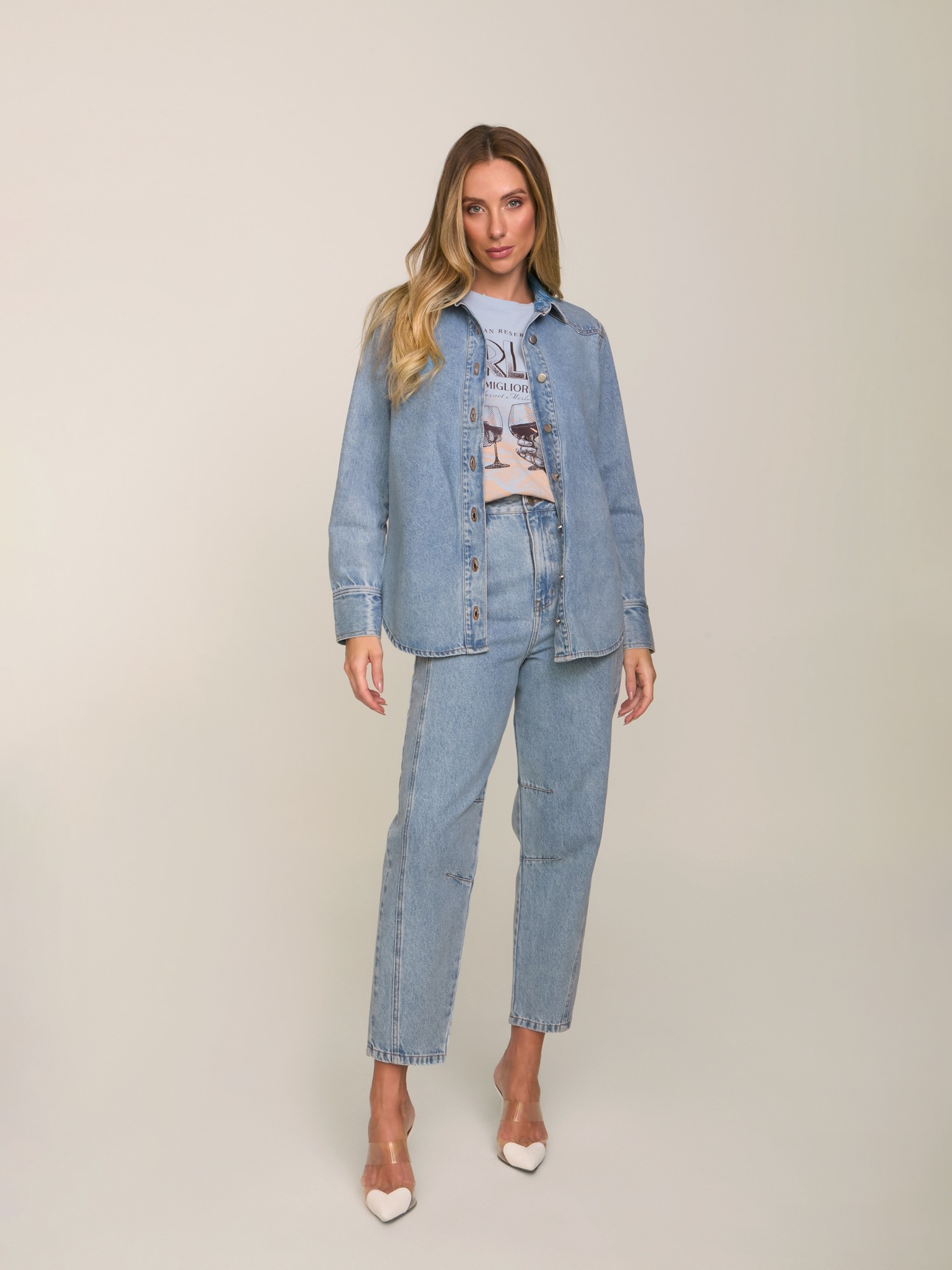 Camisa Videiras Denim