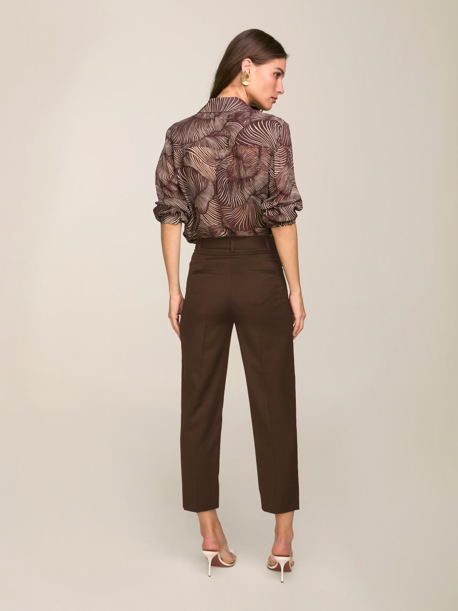Calça Cigarrete Amber Brown Calça Cigarrete Amber Brown