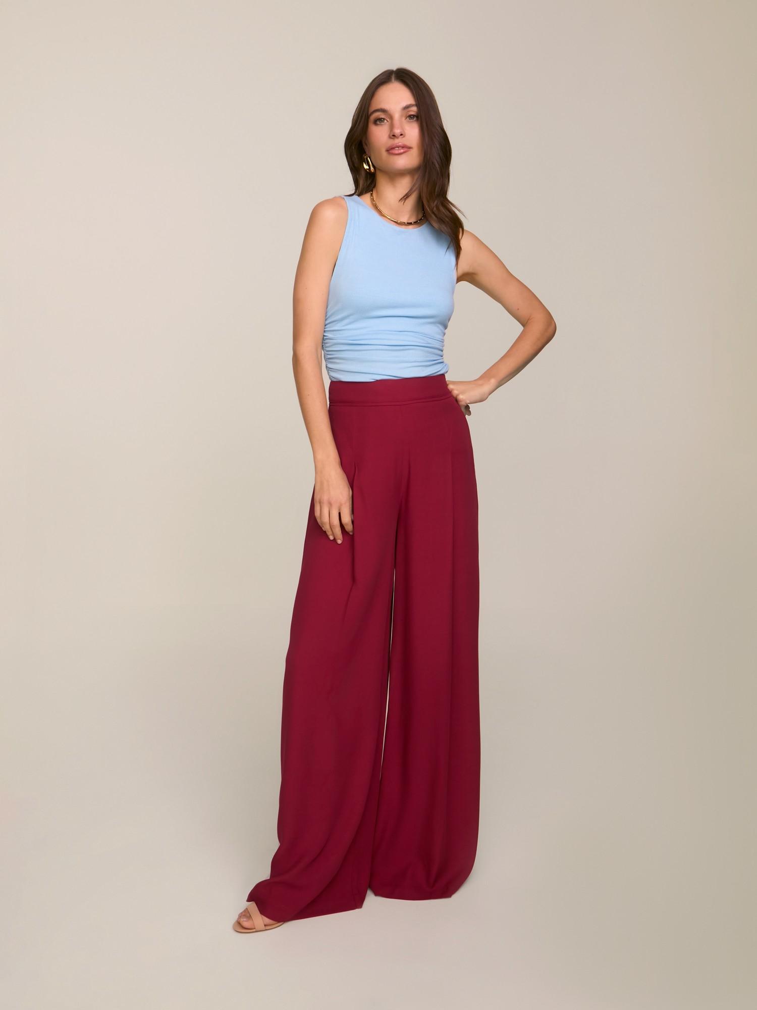 Calça Leah Burgundy Calça Leah Burgundy