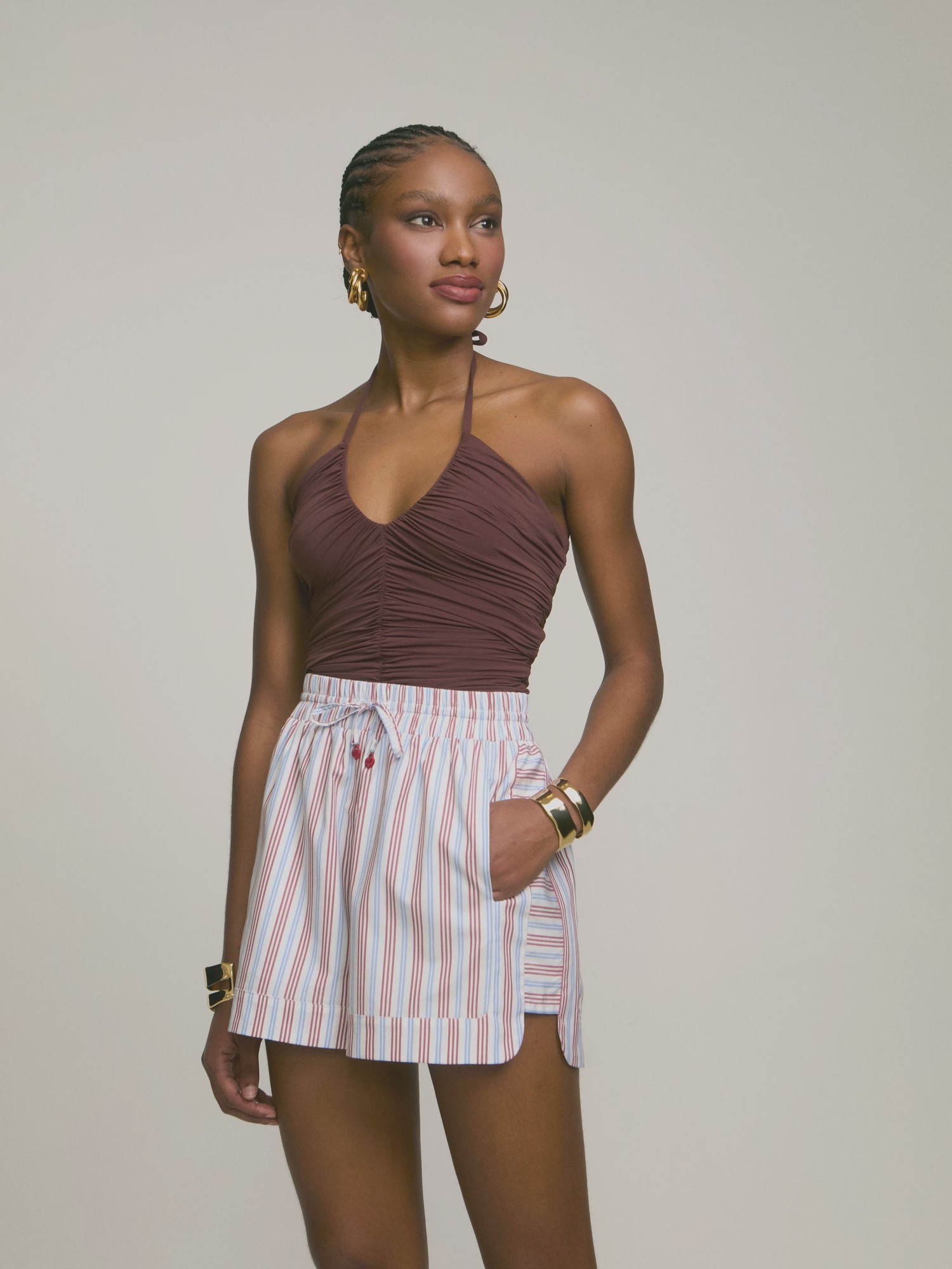 Short Aurora Listra Burgundy Short Aurora Listra Burgundy