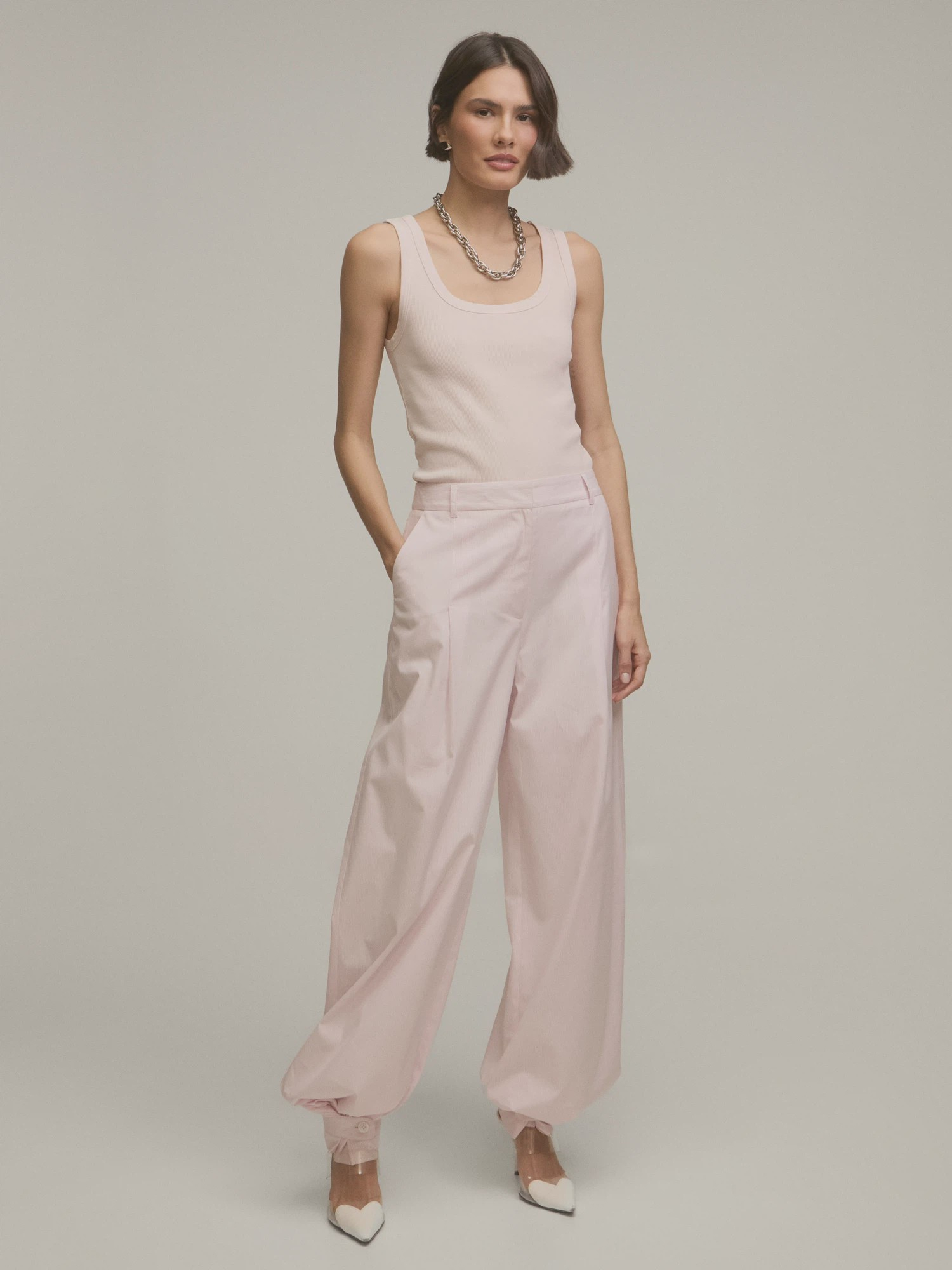 Calça Celina Listras Pink Calça Celina Listras Pink