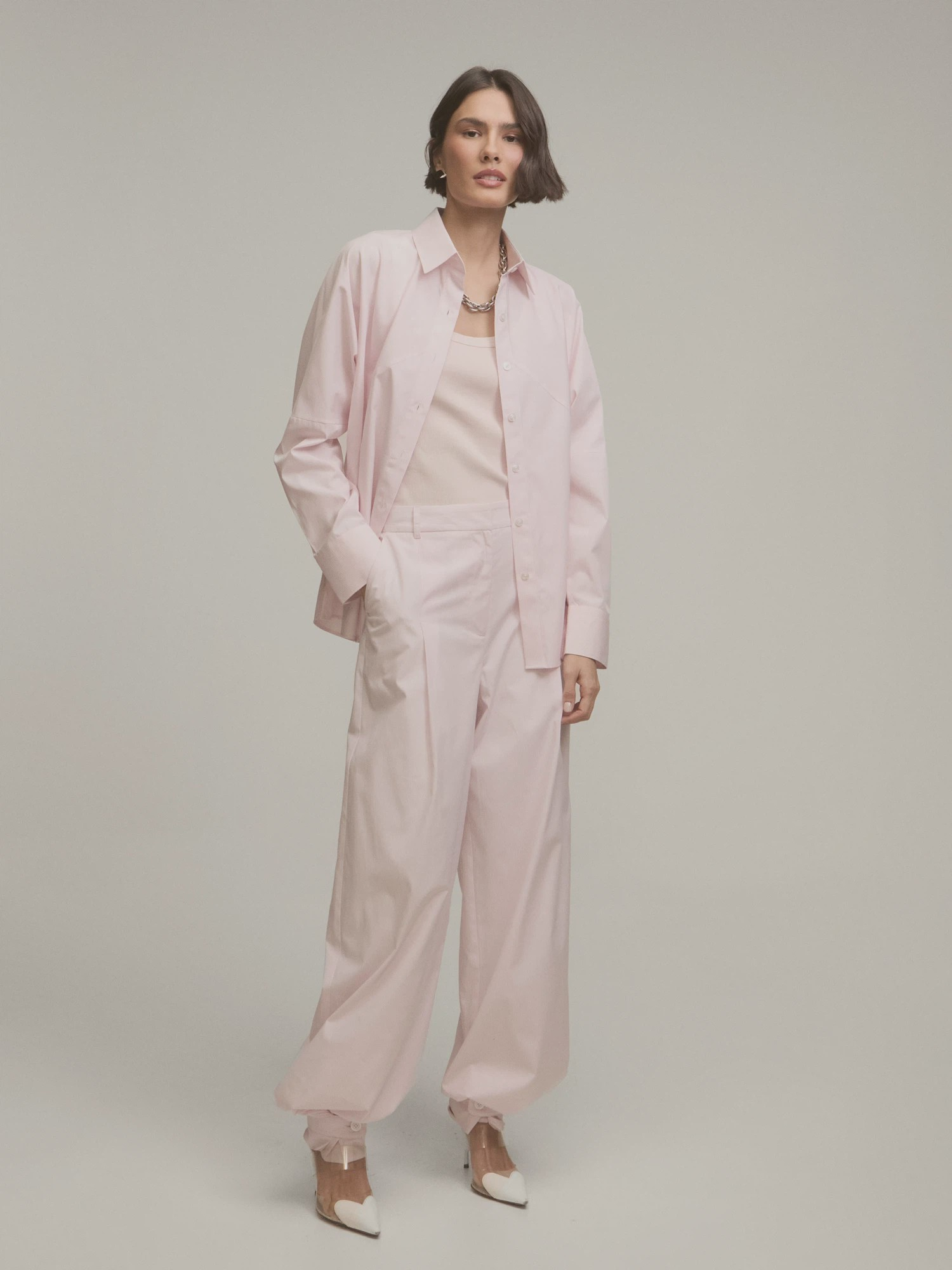 Calça Celina Listras Pink Calça Celina Listras Pink
