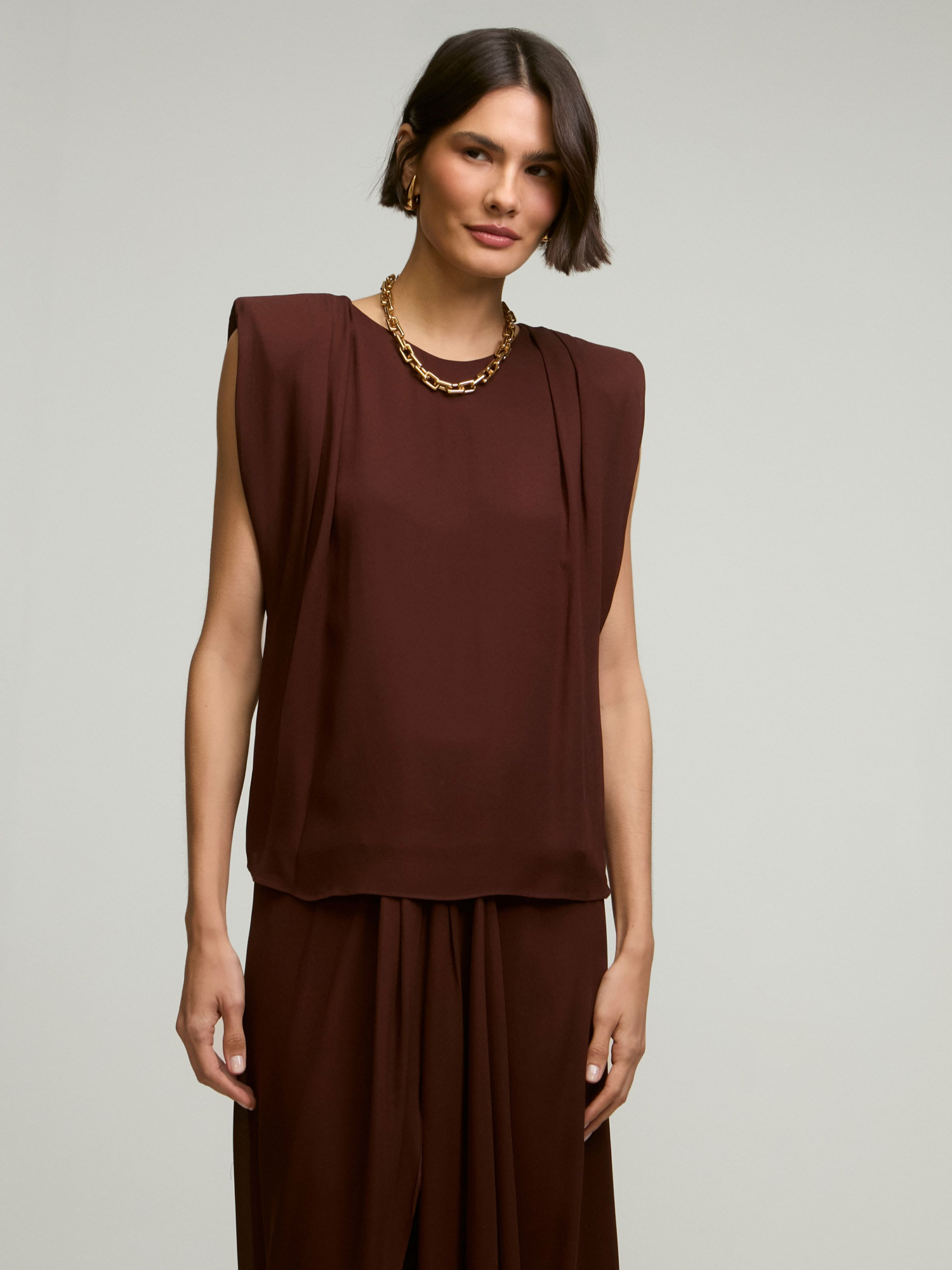 Blusa Chardonnay Brown Blusa Chardonnay Brown
