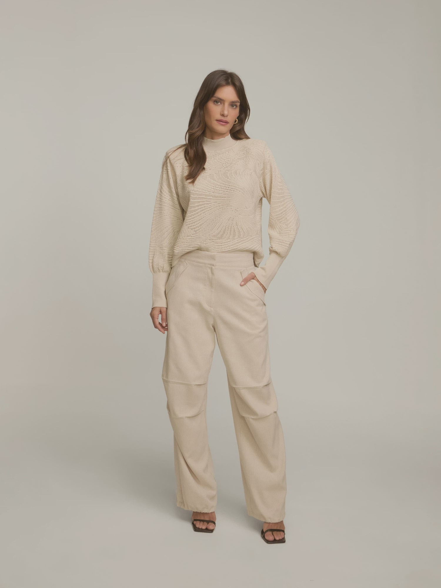 Calça Jogger Luz Beige
