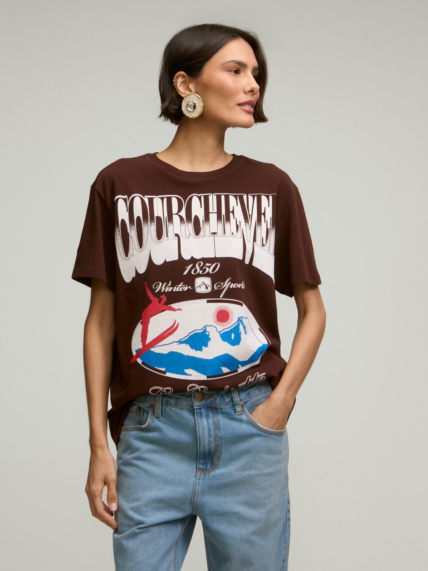 T-Shirt Courchevel Brown T-Shirt Courchevel Brown